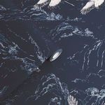 Product Image 1 for Laura Ashley Animalia Midnight Abstract Cranes Wallpaper from Graham & Brown