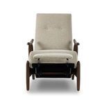 Jarvis Recliner front view with footrest fully extended revealing under frame mechanism