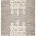 Torsby Hand-Knotted Tribal Gray/ Ivory Rug image 1