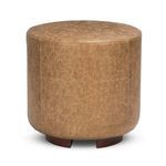 Product Image 2 for Millo Top Grain Leather Round Ottoman from Classic Home