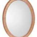 Product Image 1 for Valley Raffia Oval Wall Mirror from Jamie Young