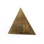 Product Image 2 for Ozur Triangle Wall Planter Brass from Four Hands