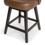 Product Image 4 for Della Top Grain Leather Counter Stool from Classic Home