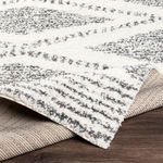 Product Image 3 for Deluxe Shag Cream / Charcoal Rug from Surya