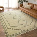 Product Image 11 for Paphos Hand-Knotted Medallion Green / Gray Rug 18" x 18" from Jaipur 