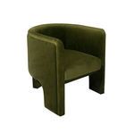 Product Image 4 for Lansky Three Leg Fully Upholstered Barrel Chair In Olive Velvet from Worlds Away