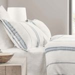 Product Image 4 for Brooke Blue Stripe Linen Cashmere Duvet Cover from Classic Home Furnishings