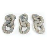 Three Atlas Marble Chains displayed side by side highlighting natural veining variations