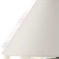 Close-up of the white flared empire shade with smooth fabric texture