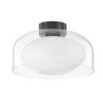 Product Image 1 for Giovanna Old Bronze Glass Shade Flush Mount from Mitzi
