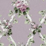 Product Image 3 for Laura Ashley Elwyn Grape Floral Geometric Wallpaper from Graham & Brown