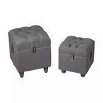 Product Image 1 for Grey Linen Storage Benches from Elk Home