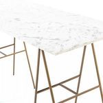 Product Image 7 for Eden Desk - Polished White Marble from Four Hands