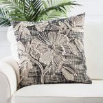 Product Image 2 for Rosetti Black/ Gray Floral  Throw Pillow 20 inch by Nikki Chu from Jaipur 