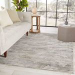 Product Image 4 for Wilmot Stripes Gray/ Light Blue Rug from Jaipur 