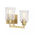 Product Image 3 for Hampton Warm Brass 2 Light Bath from Savoy House 