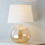 Product Image 5 for Thea Champagne Amber Glass Table Lamp from Mitzi