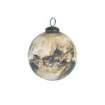 Product Image 1 for Theo Brown Marble Pattern Medium Mercury Glass Ball Ornament, Set of 4 from Park Hill Collection