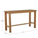 Product Image 5 for Croquet Teak Bar Table from Summer Classics