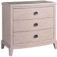 Coalesce Nightstand angled view showing side panel and tapered legs