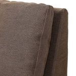 Close-up detail of upper back cushions with visible fabric seams on Aurelia Dining Banquette