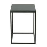 Circa End Table viewed from the front emphasizing minimalist metal frame shape