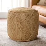Product Image 6 for Lenore Handmade Solid Tan Cube Pouf 20" x 20" x 20" from Jaipur 