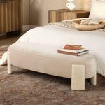Product Image 2 for Eclair Earl Grey Velvet and Pale Oak Bench from Jamie Young
