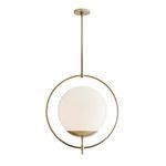 Product Image 6 for Volta Pale Brass Silver Steel Pendant from Arteriors