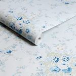 Rolled Rachel Ashwell Garden Floral wallpaper showing full pattern repeat and texture