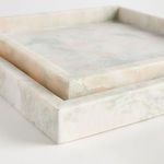 Product Image 5 for Johanna Square Marble Trays , Set Of 2 from Napa Home And Garden