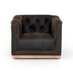 Product Image 19 for Maxx Destroyed Black Upholstered Swivel Chair from Four Hands