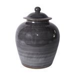 Product Image 1 for Iron Gray Village Lidded Jar from Legend of Asia