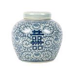 Product Image 7 for Blue & White Double Happiness Floral Lidded Jar from Legend of Asia