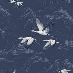 Product Image 3 for Laura Ashley Animalia Midnight Abstract Cranes Wallpaper from Graham & Brown