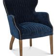 Product Image 2 for Dieter Petite Wing Chair, Blue Velvet from Sarreid Ltd.