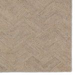 Product Image 4 for Friesian Handmade Chevron Tan / Gray Rug 10' x 14' from Jaipur 