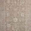 Traditional taupe and ivory rug with intricate Turkish-inspired floral and geometric patterns