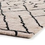 Close-up side view highlighting thick shag pile and rug edges