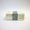 Product Image 1 for Olivia Pin Striped Bone Box from A. Sanoma Inc