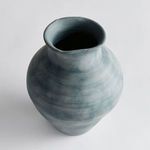 Top-down angle showing the uneven rim and wide mouth of the Mirela Vase