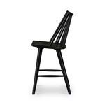 Side profile of Lewis Windsor Bar + Counter Stool showing slight backward recline of spindle backrest