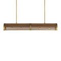 Product Image 12 for Woodbine Rectangular Wood and Wrought Iron Chandelier from Currey & Company