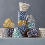 Product Image 5 for Block-Print Black Medallion Pleated Chandelier Shade from Currey & Company