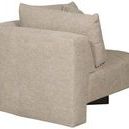 Angled back view focusing on rounded armrest and cushioned upper back of Lola Modular Sectional Corner Chair