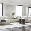 Leone Modular Sectional styled in bright modern living room with floor-to-ceiling windows and decorative rug