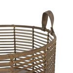 Product Image 3 for Finn Brown Leather Basket - Large from Regina Andrew Design