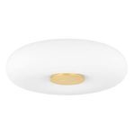 Product Image 1 for Imani 1-Light Modern Round Aged Brass Flush Mount from Mitzi