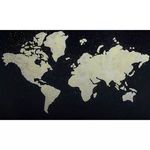 Product Image 3 for Black Map Wall Décor from Moe's