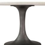 Product Image 2 for Palm Desert 48 Inch Round White Marble Dining Table With Pedestal Base from World Interiors